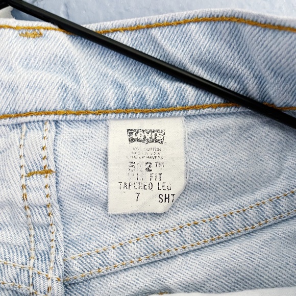 Levi's 512 90s Vintage Light Wash Mom Jeans 7/25” - Picture 6 of 14